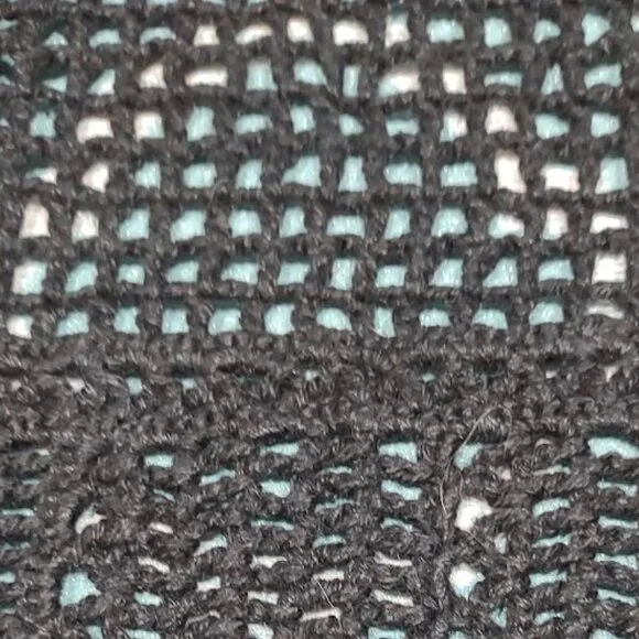 VENEZIA JEANS CLOTHING CROCHET RAMIE COTTON CARDIGAN EYE AND HOOK CLOSURE 18/20 - Picture 13 of 13